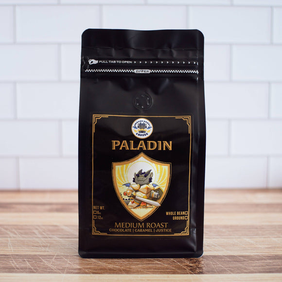 Dragon Roast Coffee - Paladin Roast: 12 oz / Whole Bean - Bards & Cards
