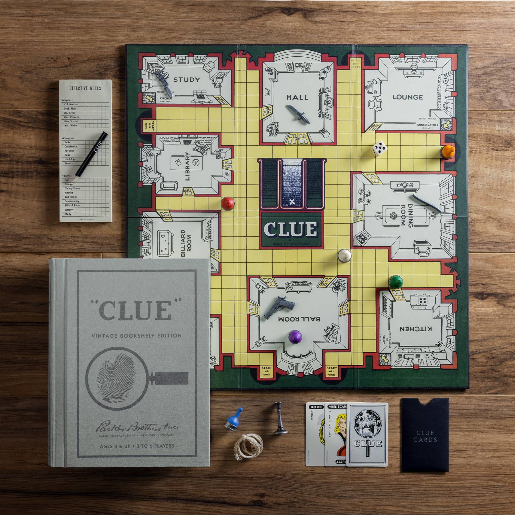 Clue - Vintage Bookshelf Edition - Bards & Cards