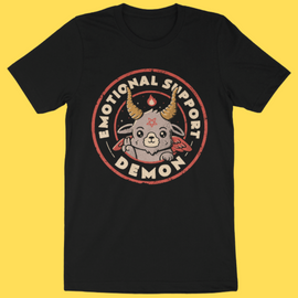 'Emotional Support Demon' Shirt - Bards & Cards