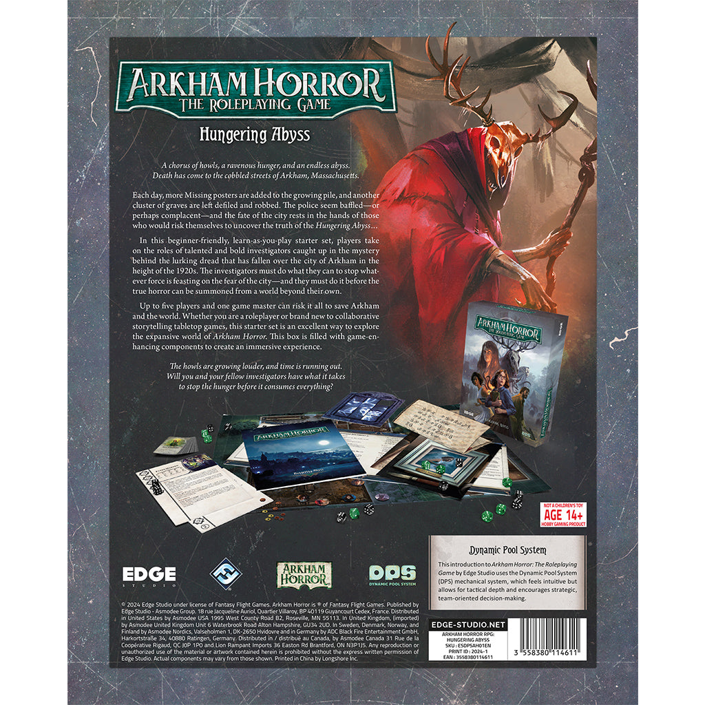 Arkham Horror RPG Starter Set - Hungering Abyss - Bards & Cards