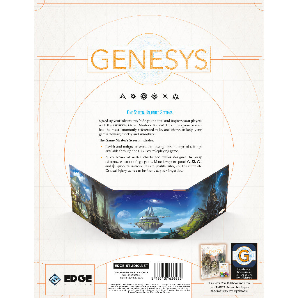 Genesys: Game Master's Screen - Bards & Cards