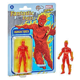 Retro Collection Marvel Legends - Human Torch 3.75-inch Action Figure - Bards & Cards