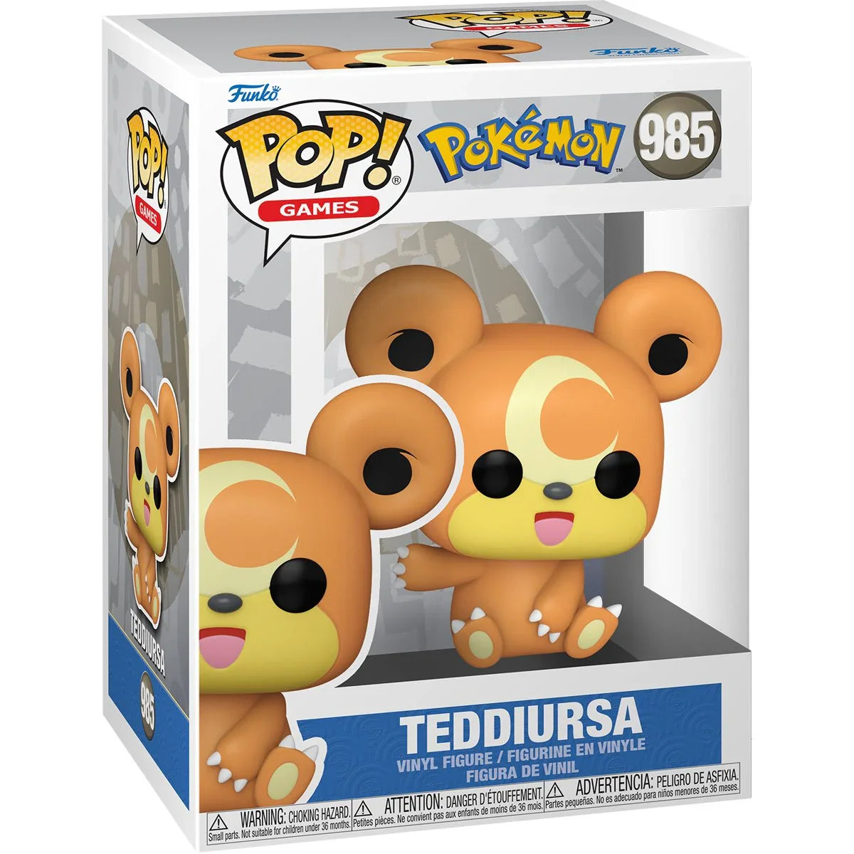 Pokemon Teddiursa Funko Pop! Vinyl Figure #985 - 0
