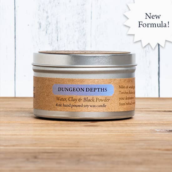 Cantrip Candles (6 oz Candle Tin) - Bards & Cards