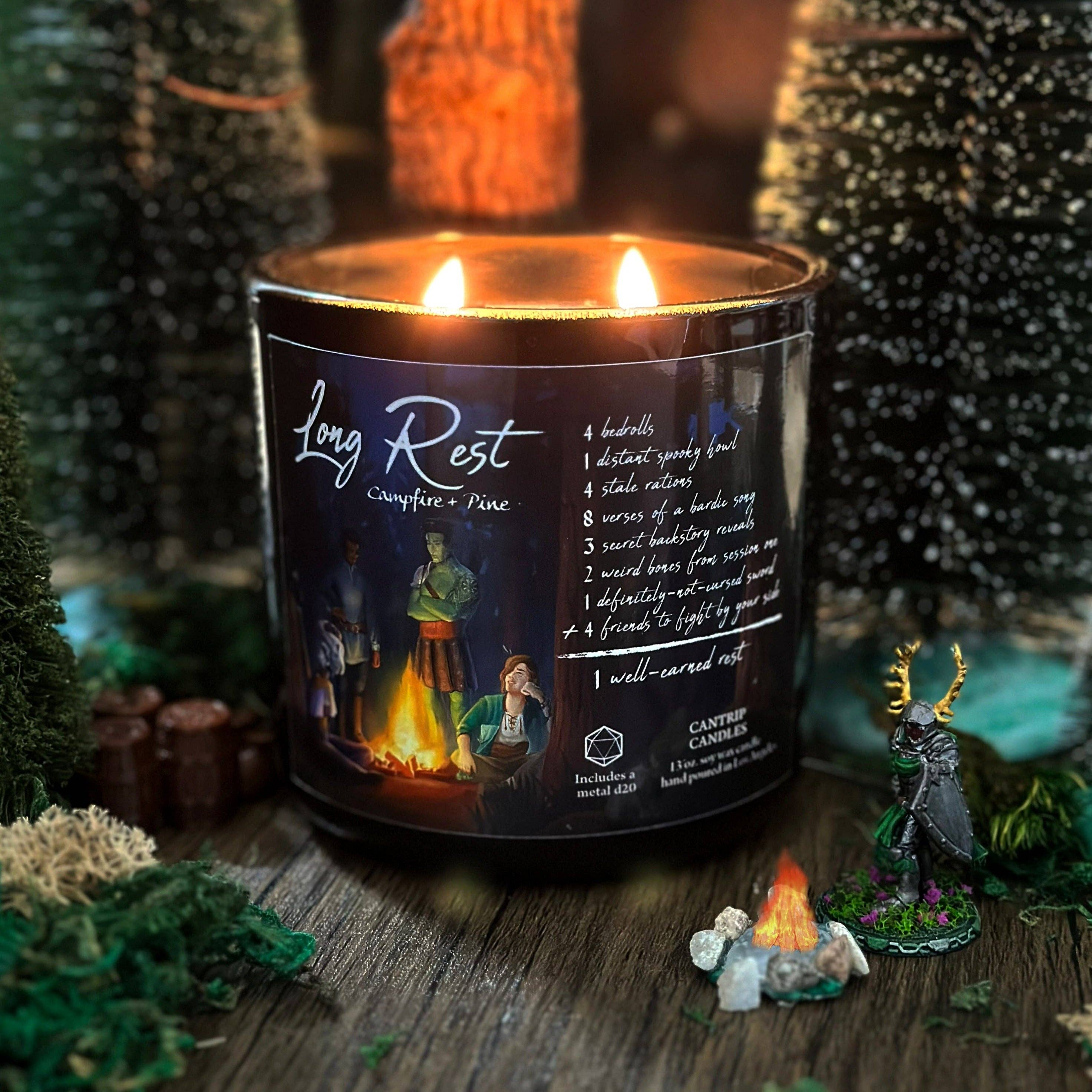 Cantrip Candles - Long Rest 13 oz. - Bards & Cards