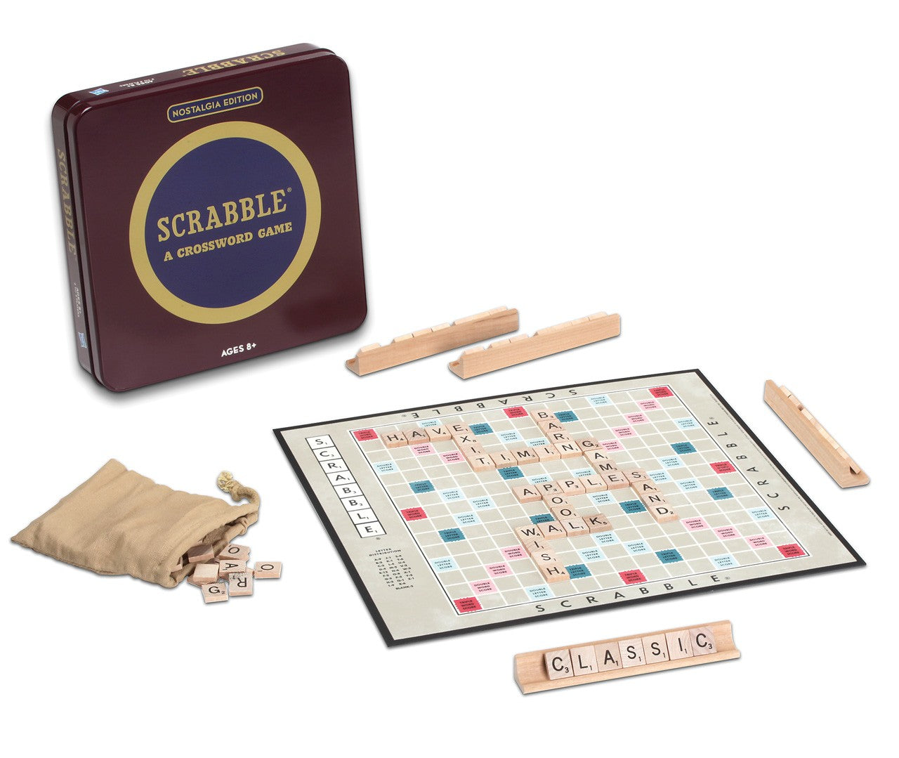 WS Game Company Scrabble Nostalgia Tin - Bards & Cards