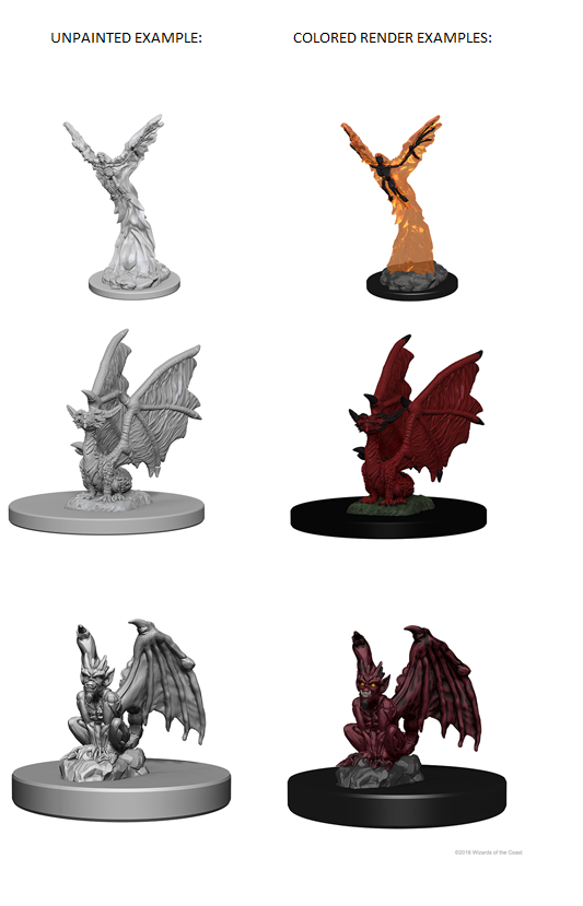 Dungeons & Dragons: Nulzur's Marvelous Miniatures Unpainted Minis - W01 Familiars