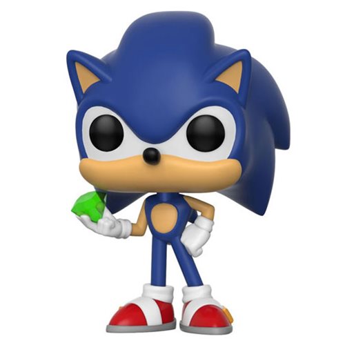 Funko Pop! Sonic the Hedgehog with Emerald - Bards & Cards