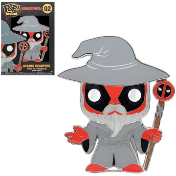 Funko Pin: Deadpool - Wizard Deadpool - Bards & Cards
