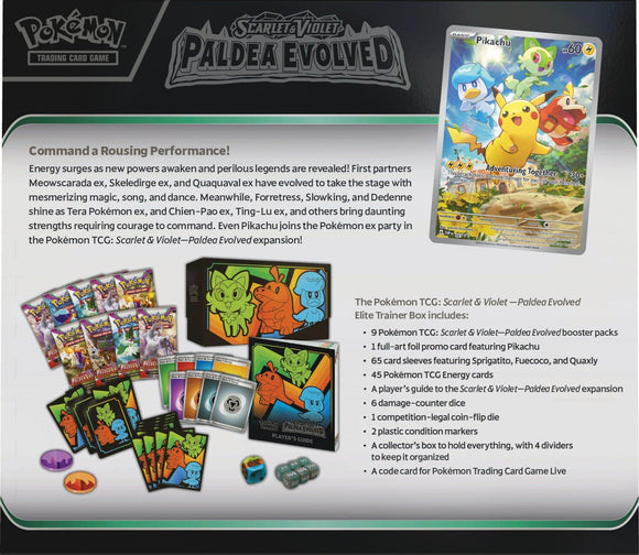 Scarlet & Violet: Paldea Evolved - Elite Trainer Box - Bards & Cards