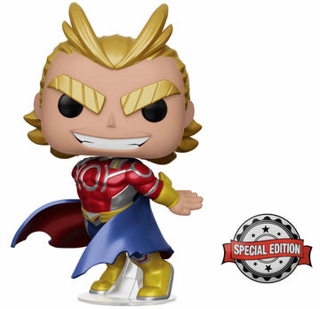 Funko POP! My Hero Academia - Metallic All Might (Silver Age) Vinyl Figure Special Edition Exclusive [READ DESCRIPTION] - Bards & Cards