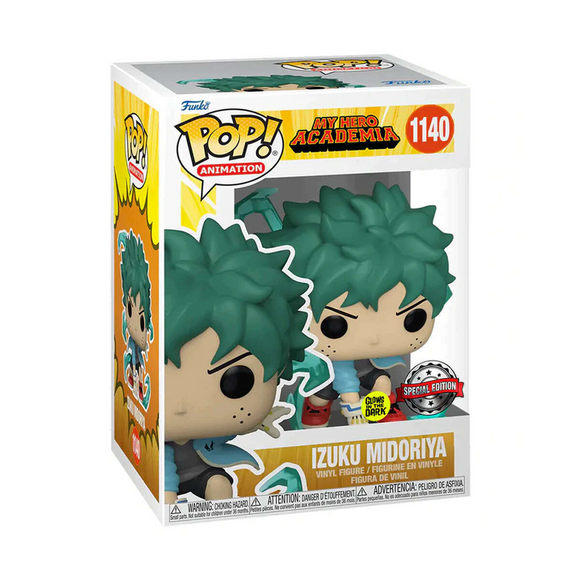 Funko POP! My Hero Academia - Izuku Midoriya with Gloves (Glow in the Dark) Vinyl Figure #1140 Special Edition Exclusive - Bards & Cards
