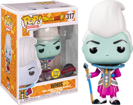 Funko POP! Dragon Ball Super - Whis (Glow In The Dark) Vinyl Figure #317 Special Edition Exclusive [READ DESCRIPTION] - Bards & Cards