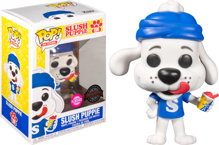 Funko POP! Ad Icons: Slush Puppie - Slush Puppie (Flocked) Vinyl Figure #106 Special Edition Exclusive [READ DESCRIPTION]