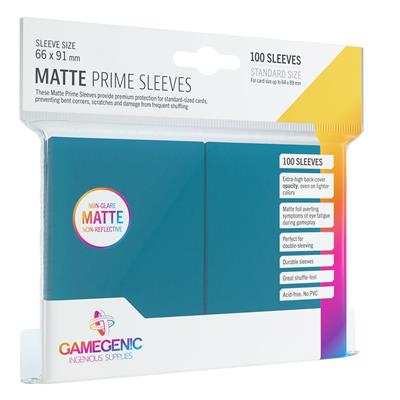 Buy blue Gamegenic MATTE Prime Card Sleeves – 100 Pack Standard Size