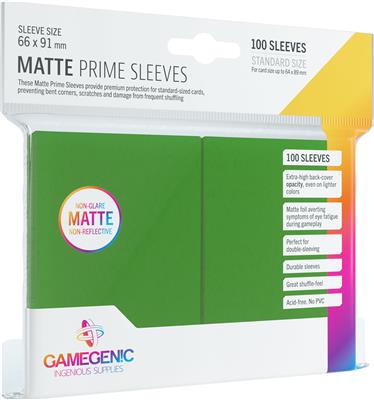 Buy green Gamegenic MATTE Prime Card Sleeves – 100 Pack Standard Size