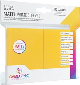 Gamegenic MATTE Prime Card Sleeves – 100 Pack Standard Size - Bards & Cards