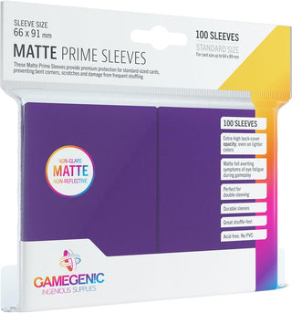 Gamegenic MATTE Prime Sleeves (100 pack) - Bards & Cards