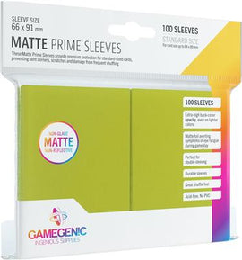 Gamegenic MATTE Prime Card Sleeves – 100 Pack Standard Size - Bards & Cards