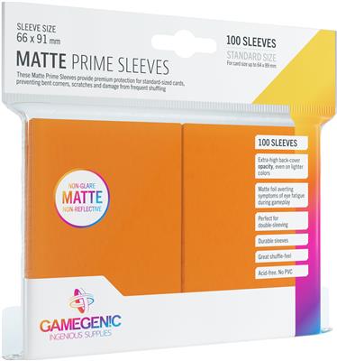 Gamegenic MATTE Prime Card Sleeves – 100 Pack Standard Size - 0
