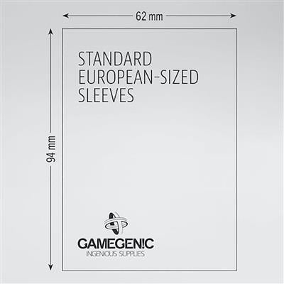 Gamegenic Prime Sleeves: Standard European (62 x 94 mm) - Bards & Cards