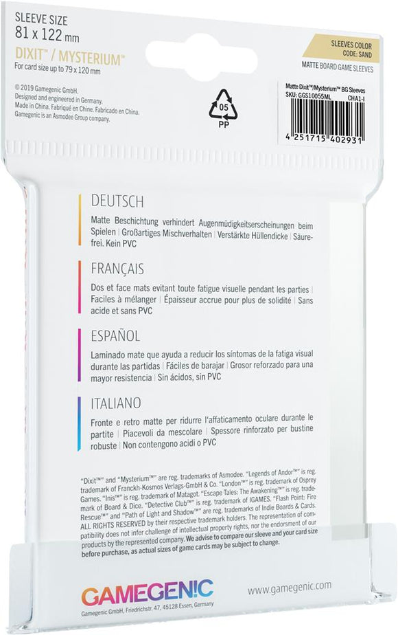 Gamegenic Matte Sleeves: Dixit (81 x 122 mm) - Bards & Cards