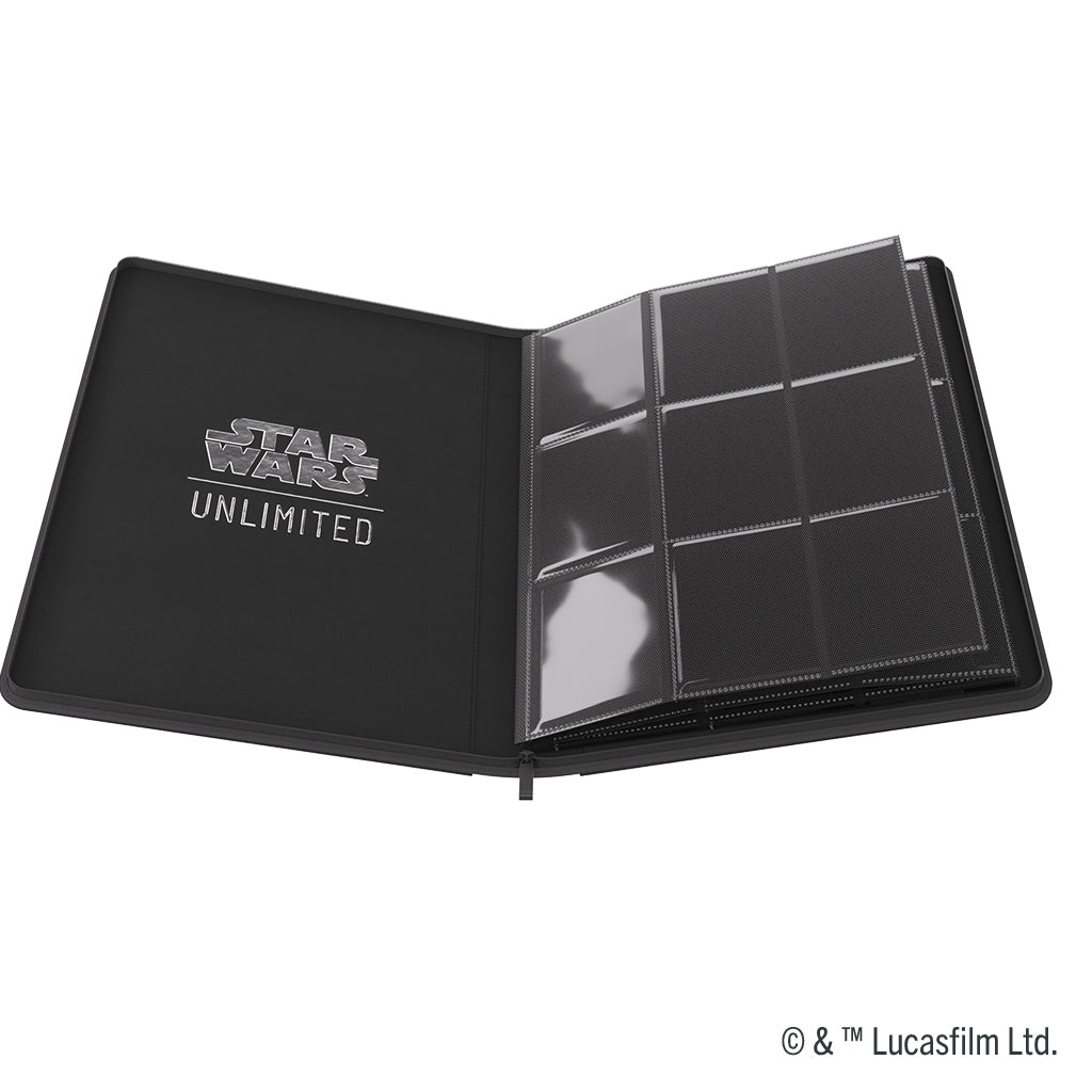 Star Wars: Unlimited Zip-Up Album 18-Pocket Black - Bards & Cards