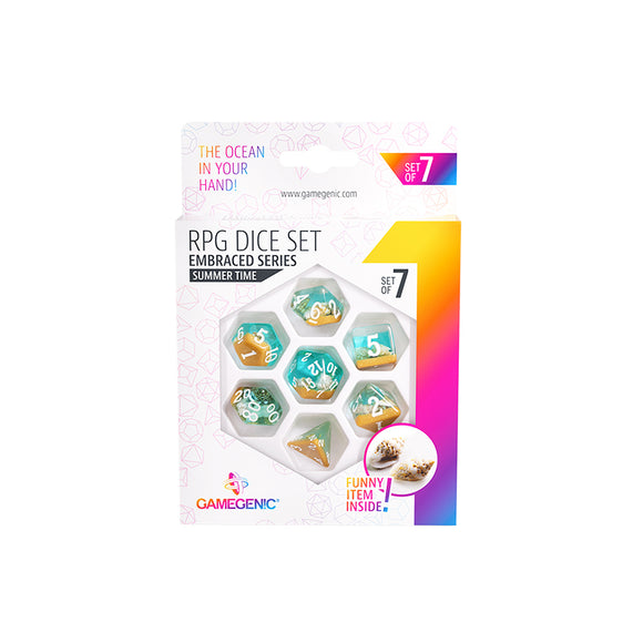 Gamegenic 7-Set RPG Dice - Bards & Cards