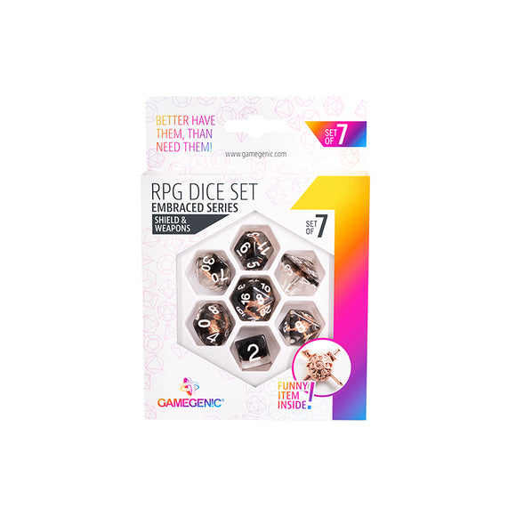 Gamegenic 7-Set RPG Dice - Bards & Cards