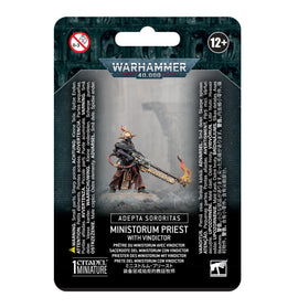 Warhammer 40k Adepta Sororitas: Ministorum Priest with Vindicator - Bards & Cards