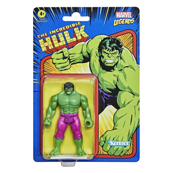 Retro Collection Marvel Legends - Hulk 3.75-inch Action Figure - Bards & Cards