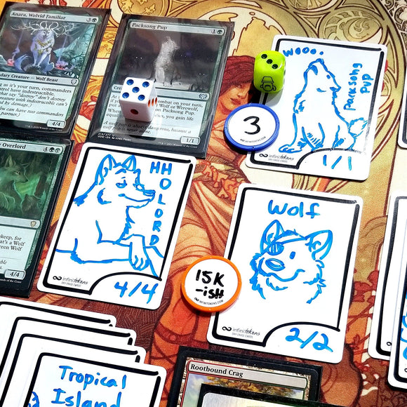 InfiniTokens: Dry Erase Counters/Tokens/Ability Counters (10-Pack) - Bards & Cards