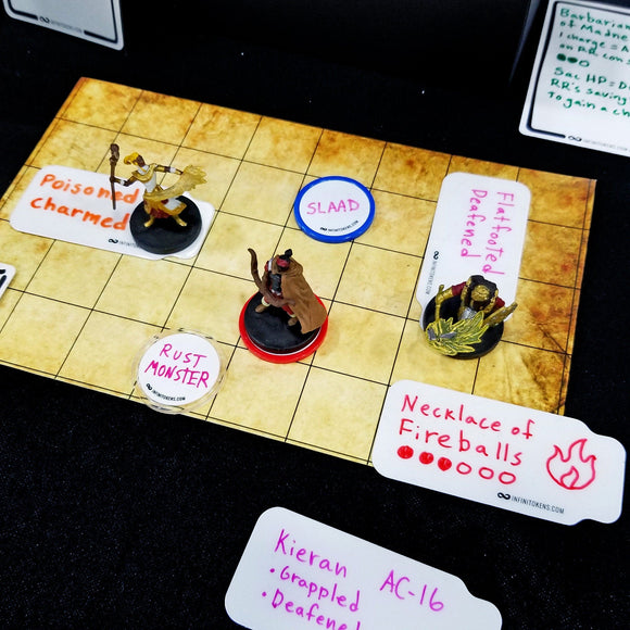 InfiniTokens: Dry Erase Counters/Tokens/Ability Counters (10-Pack) - Bards & Cards