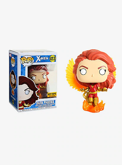 Funko POP! X-Men - Dark Phoenix Vinyl Figure #413 Hot Topic Exclusive (NOT 100% MINT)