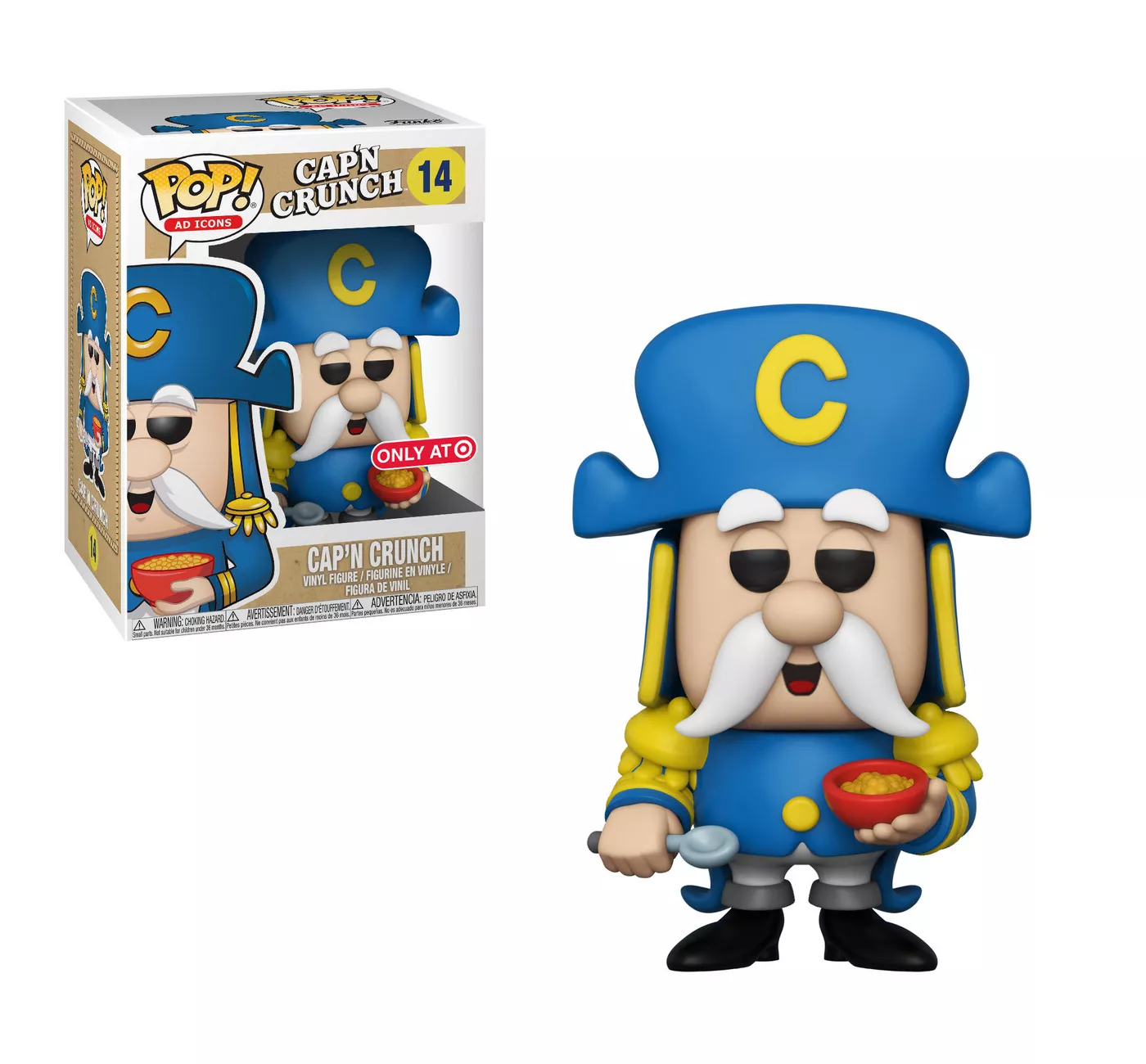 Funko POP! Ad Icons - Cap'n Crunch (Target Exclusive) Vinyl Figure #14 Target Exclusive (NOT 100% MINT)