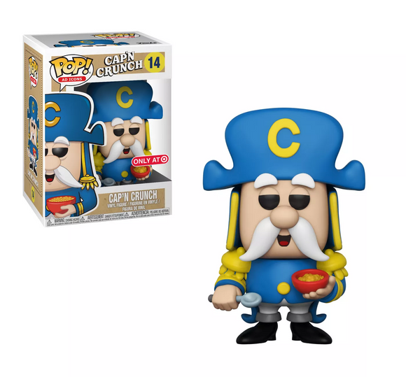 Funko POP! Ad Icons - Cap'n Crunch (Target Exclusive) Vinyl Figure #14 Target Exclusive (NOT 100% MINT) - Bards & Cards