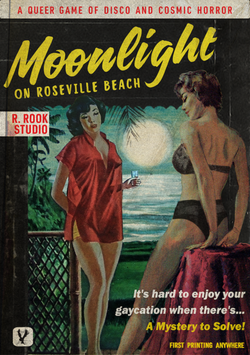 Moonlight on Roseville Beach - Bards & Cards