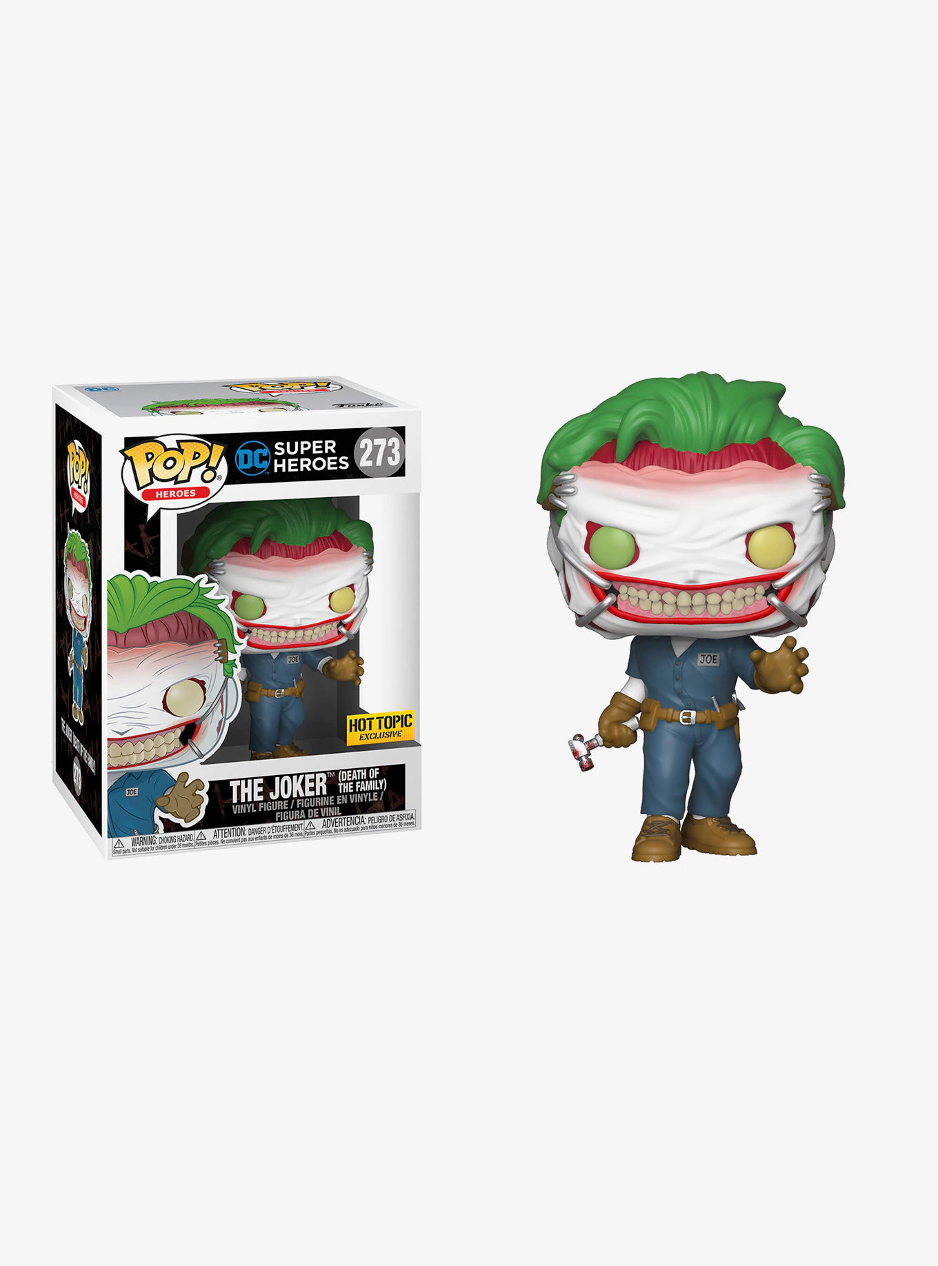 Funko POP! Batman - Joker (Death Of The Family) Vinyl Figure #273 Hot Topic Exclusive (NOT 100% MINT)