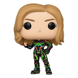 Funko POP! Captain Marvel - Captain Marvel Neon Suit Vinyl Figure - Bards & Cards