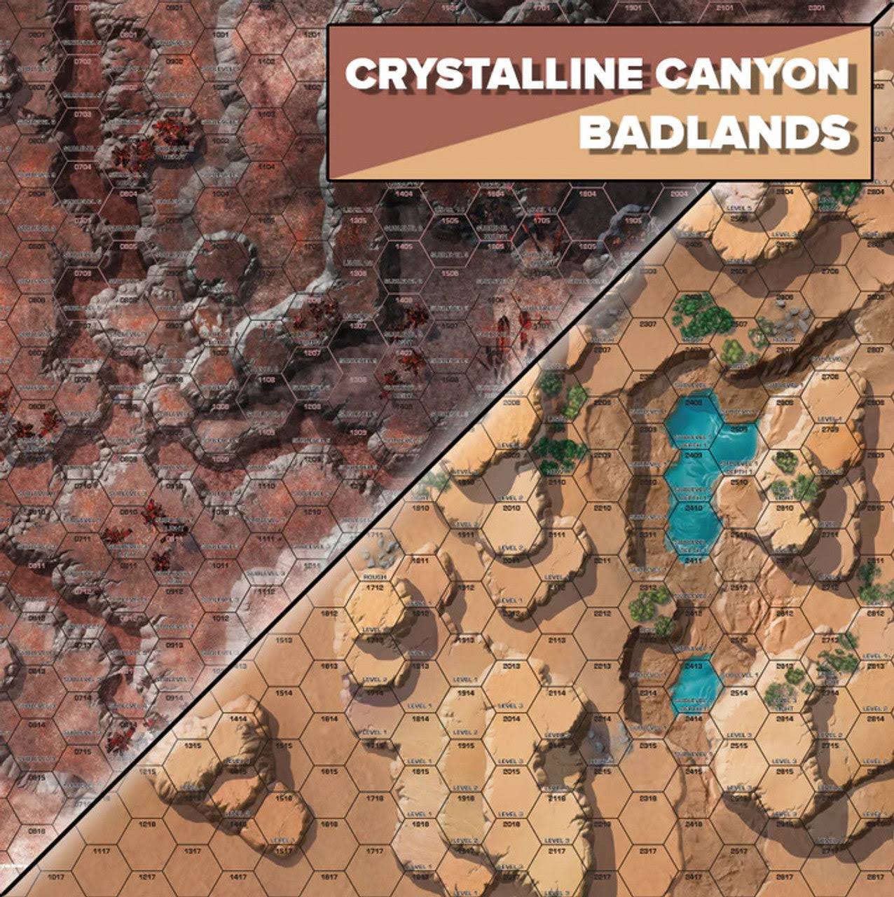 BattleTech Alien Worlds: Battle Mat - Crystalline Canyon/Badlands - 0