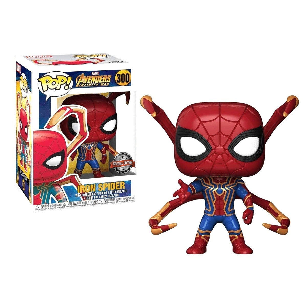 Funko POP! Avengers: Infinity War - Iron Spider with Spider Legs Vinyl Figure #300 Special Edition Exclusive [READ DESCRIPTION]