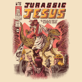 'Jurassic Jesus' Shirt - Bards & Cards