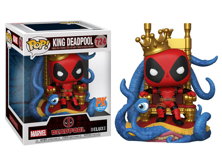 Funko POP! Marvel Heroes - King Deadpool 6-Inch Vinyl Figure Previews Exclusive (PX) [READ DESCRIPTION] - Bards & Cards