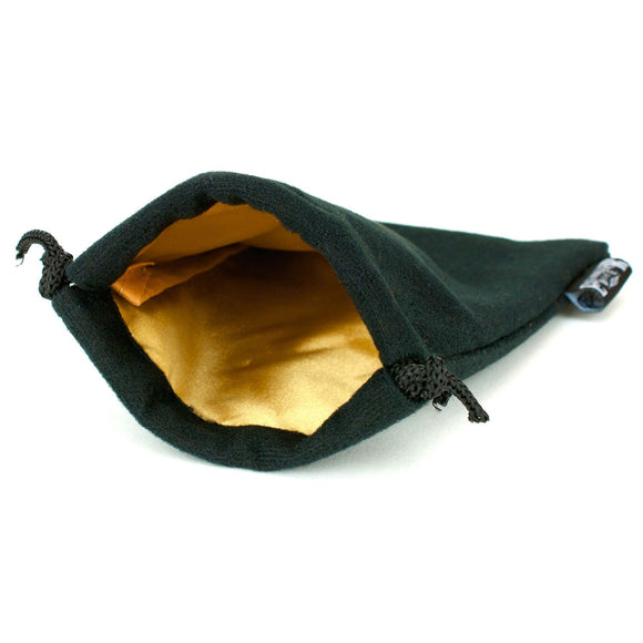 Velvet Black Dice Bag With Satin Interior 5x8 In - Multiple Colors Available - Bards & Cards