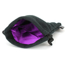 Velvet Black Dice Bag With Satin Interior 5x8 In - Multiple Colors Available - Bards & Cards