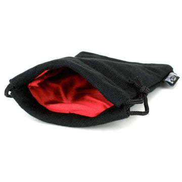 Velvet Black Dice Bag With Satin Interior 5x8 In - Multiple Colors Available - Bards & Cards