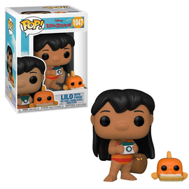 Funko POP! Disney: Lilo and Stitch - Lilo with Pudge Vinyl Figure #1047 - Bards & Cards