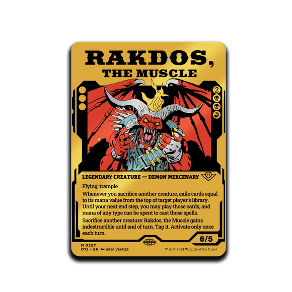 Magic: The Gathering - Rakdos, The Muscle AR Pin - Bards & Cards