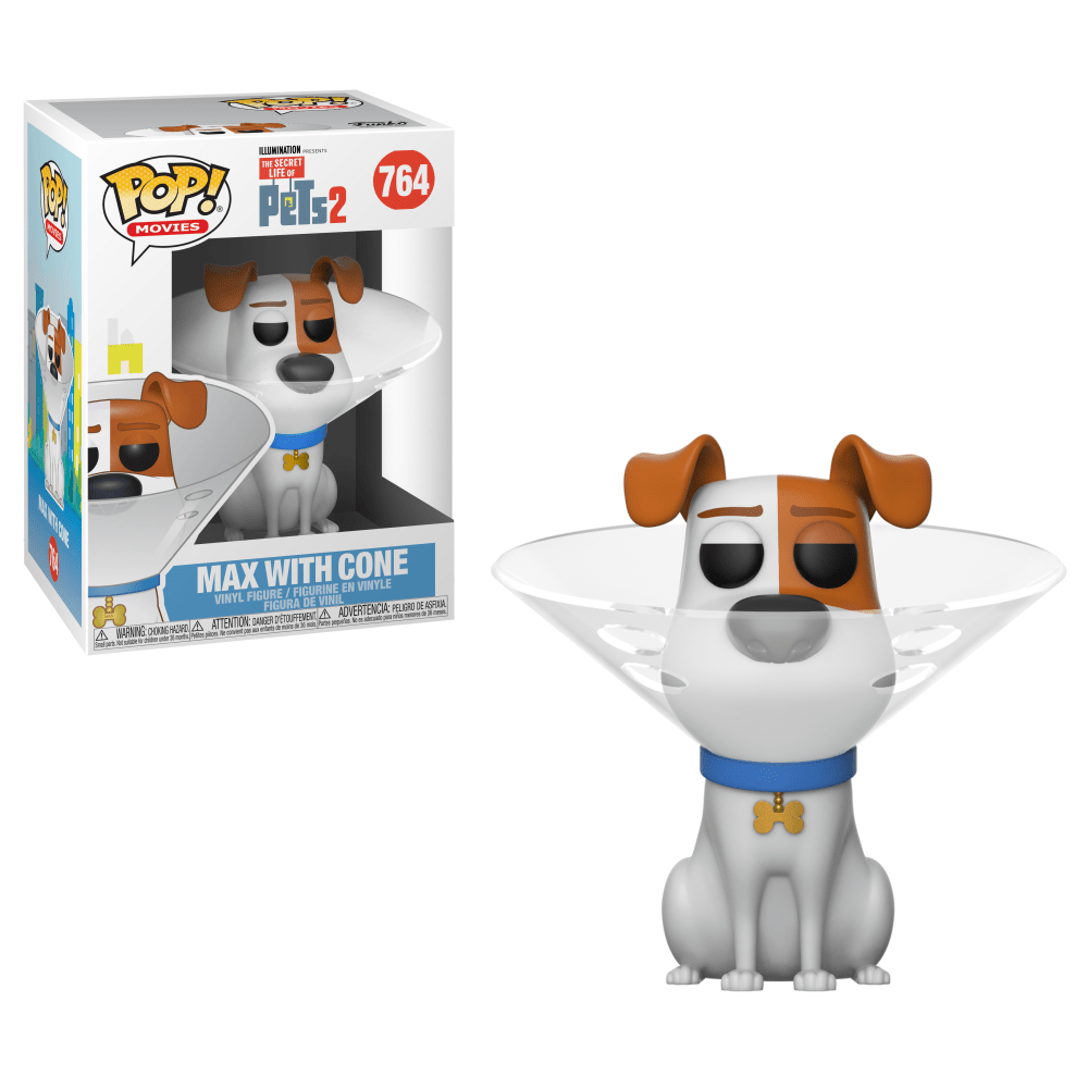 Funko POP! Secret Life of Pets 2 - Max with Cone Vinyl Figure #764