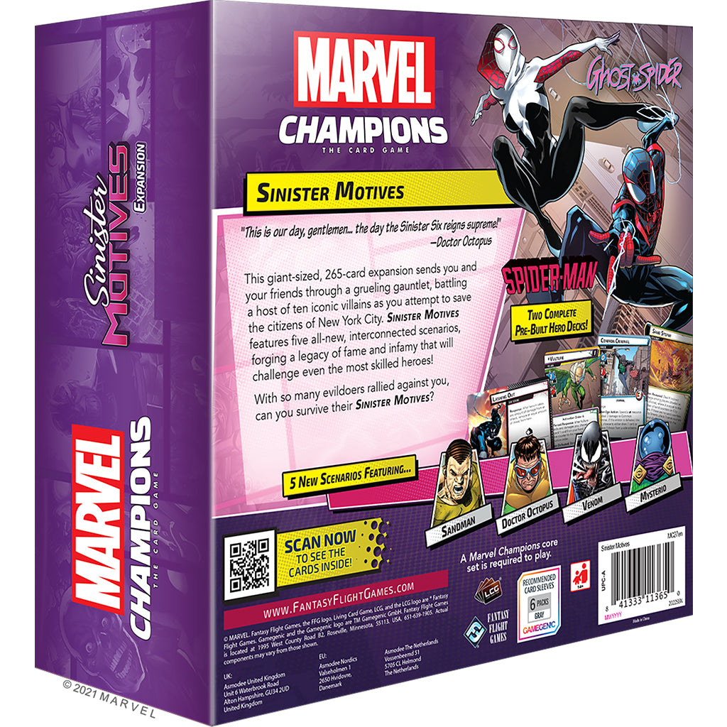 Marvel Champions: Sinister Motives Expansion - Bards & Cards